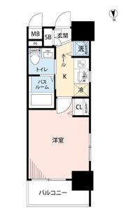 エステムプラザ品川大崎駅前レジデンシャルの間取り画像