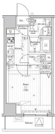 プレミアムキューブG市谷甲良町の間取り画像