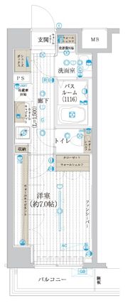 フュージョナル浮間舟渡の間取り画像