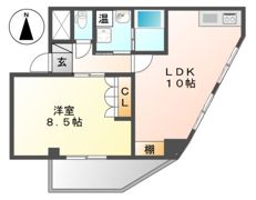 クレシアコートの間取り画像