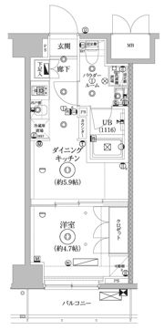 セジョリ墨田EASTIIIの間取り画像
