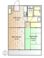 グランデューク西大井の間取り画像