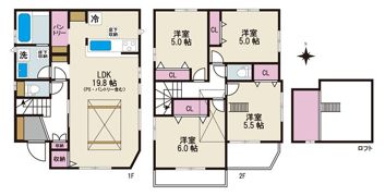 BLOOMING MAISON練馬区向山4号棟の間取り画像