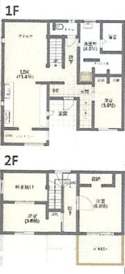 春日部市上蛭田戸建の間取り画像