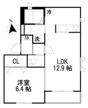シャーメゾン花小金井Aの間取り画像
