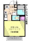 アーバンフラッツ若宮の間取り画像