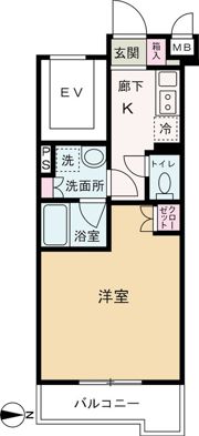 ルーブル武蔵中原伍番館の間取り画像