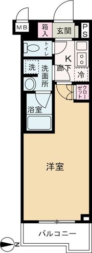 ルーブル武蔵中原伍番館の間取り画像