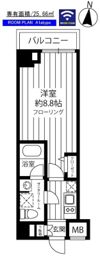 ステージファースト府中の間取り画像