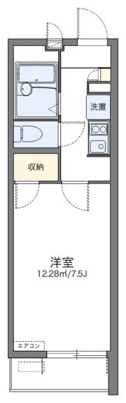 レオパレス花水木の間取り画像