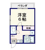 中里ハイツの間取り画像