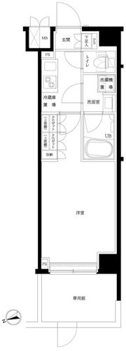 ルーブル五反野弐番館の間取り画像