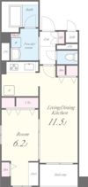 GARDEN COURT A 西高島平の間取り画像