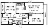 ヒルセレッソBの間取り画像