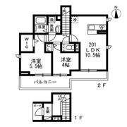 （仮）文京区小日向2丁目 新築賃貸住宅の間取り画像