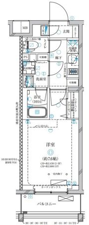 ディアレイシャス高井戸IIの間取り画像