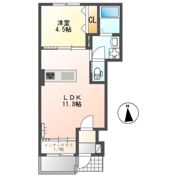 レヴメゾン神山弐番館の間取り画像