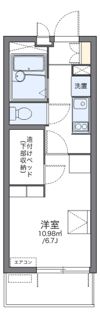 レオパレス市川原木の間取り画像