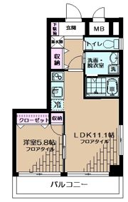 ラフレシール市川の間取り画像