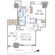 Brillia Tower 聖蹟桜ヶ丘 BLOOMING Rの間取り画像