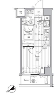 PREMIUM CUBE新中野の間取り画像