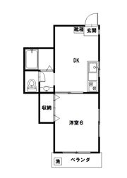 クヒオハイツの間取り画像