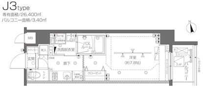 ZOOM大塚の間取り画像