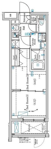 ラフィスタ方南町の間取り画像