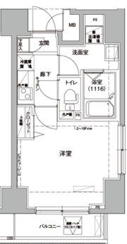 ロメック錦糸町の間取り画像