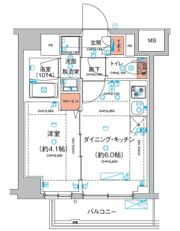 ハーモニーレジデンス東京羽田スカイブリッジの間取り画像