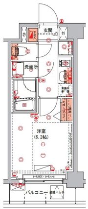 ハーモニーレジデンス東京ウエストの間取り画像