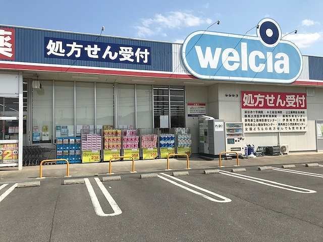 近くのウエルシア本庄日の出店まで500m(徒歩7分)