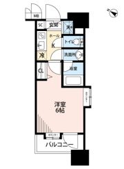 グランド・ガーラ横濱元町501号室の間取り画像