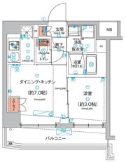 ハーモニーレジデンス東京羽田スカイブリッジの間取り画像