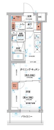 ハーモニーレジデンス羽田天空橋の間取り画像