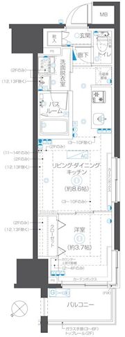 ZOOM立川曙町の間取り画像