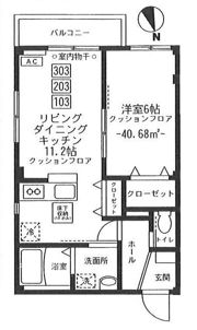 クラージュの間取り画像
