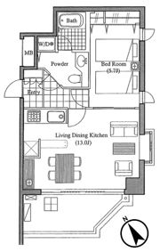 LANAI CLASSIC TOWER GARDEN VIEの間取り画像