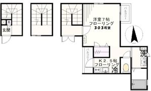カーサ初音の間取り画像