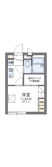 レオパレスA＆K坂下の間取り画像