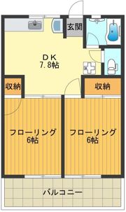 シティハイムひかりハイツの間取り画像