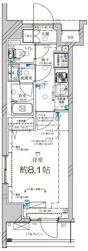 ディアレイシャス武蔵関の間取り画像