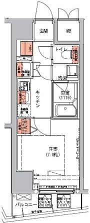 ハーモニーレジデンス三田の間取り画像