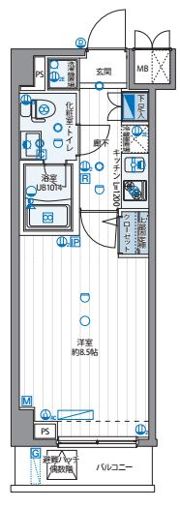 パティーナ住吉の間取り画像