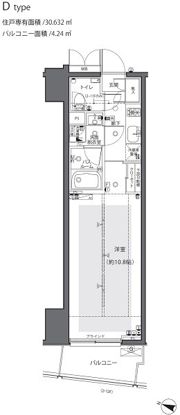 ZOOM都庁前の間取り画像