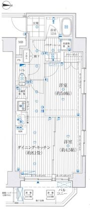 TRADIS RISE 錦糸町の間取り画像