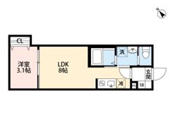 k1 apartmentsの間取り画像