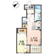 バリーズ弐番館の間取り画像