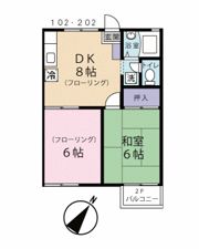ジュネス梅島の間取り画像