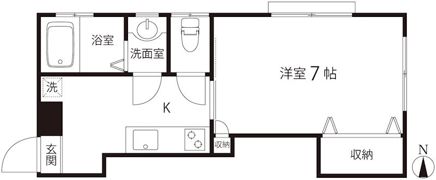 千光ハイツの間取り画像